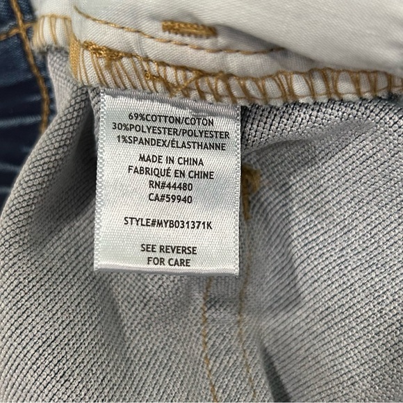 NWT Tinseltown Cargo Wide Leg Jeans Blue Denim Elastic Waist Juniors Size 3/26” - Picture 7 of 10